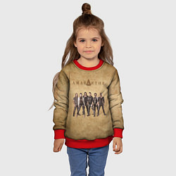 Свитшот детский Amaranthe, цвет: 3D-красный — фото 2