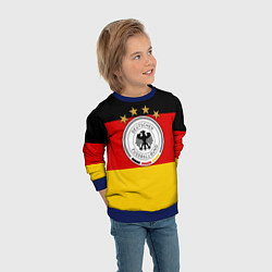 Свитшот детский Немецкий футбол, цвет: 3D-синий — фото 2