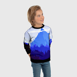 Свитшот детский Firewatch: Cold Mountain, цвет: 3D-черный — фото 2