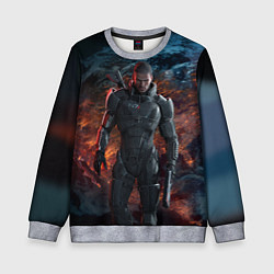 Свитшот детский Mass Effect: Soldier, цвет: 3D-меланж