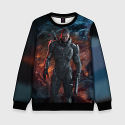 Свитшот детский Mass Effect: Soldier, цвет: 3D-черный