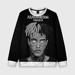 Свитшот детский XXXTentacion: 1998-2018, цвет: 3D-белый