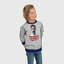 Свитшот детский Terry Face, цвет: 3D-синий — фото 2