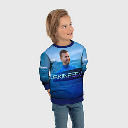 Свитшот детский Akinfeev, цвет: 3D-синий — фото 2