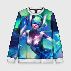 Свитшот детский DJ Sona: LoL, цвет: 3D-белый