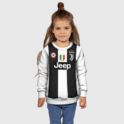 Свитшот детский FC Juventus 18-19, цвет: 3D-белый — фото 2