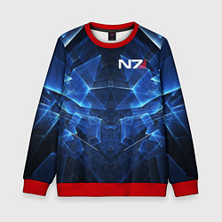 Свитшот детский Mass Effect: Blue Armor N7, цвет: 3D-красный