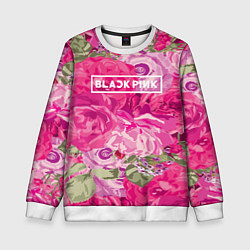 Детский свитшот Black Pink: Abstract Flowers