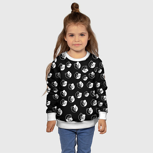 Детский свитшот MONOKUMA / 3D-Белый – фото 4