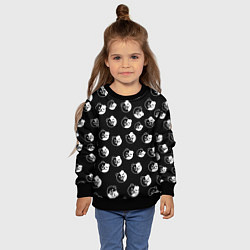 Свитшот детский MONOKUMA, цвет: 3D-черный — фото 2