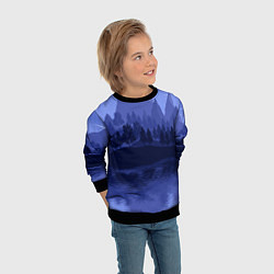Свитшот детский Firewatch Mountains, цвет: 3D-черный — фото 2