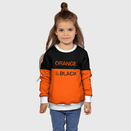 Детский свитшот Orange Is the New Black / 3D-Белый – фото 4