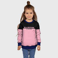 Свитшот детский Black Pink: In Your Area, цвет: 3D-синий — фото 2