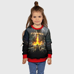 Свитшот детский TES: Dragon Flame, цвет: 3D-красный — фото 2