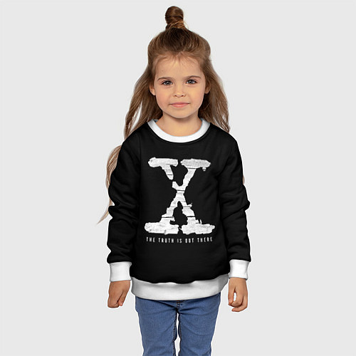 Детский свитшот The Truth Is Out There / 3D-Белый – фото 4