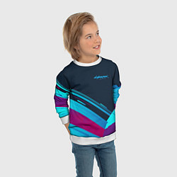 Свитшот детский Cyberpunk 2077, цвет: 3D-белый — фото 2