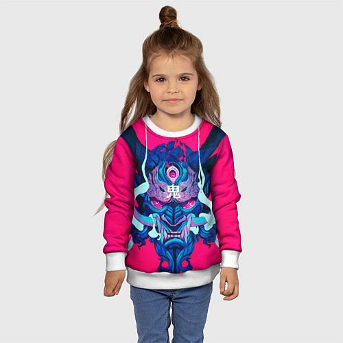 Детский свитшот Мифический зверь / 3D-Белый – фото 4