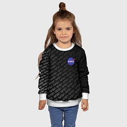 Свитшот детский NASA: Dark Space, цвет: 3D-белый — фото 2