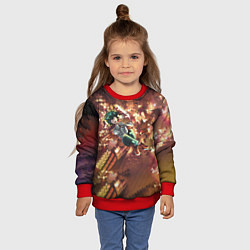 Свитшот детский Моя геройская академия, цвет: 3D-красный — фото 2