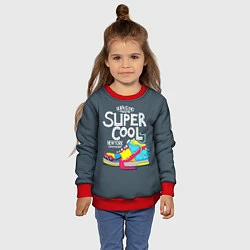 Свитшот детский Super Сool, цвет: 3D-красный — фото 2