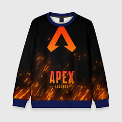 Свитшот детский Apex Legends: Orange Flame, цвет: 3D-синий
