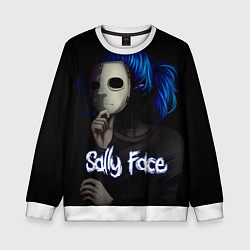 Свитшот детский Sally Face: Dark Mask, цвет: 3D-белый