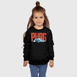 Свитшот детский PUBG Run, цвет: 3D-черный — фото 2