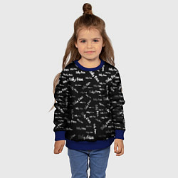 Свитшот детский Sally Face: Black Pattern, цвет: 3D-синий — фото 2