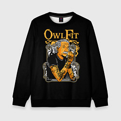 Свитшот детский Owl Fit, цвет: 3D-черный
