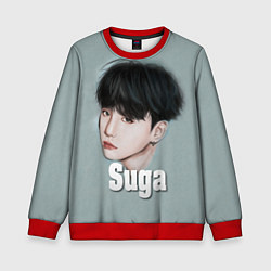 Свитшот детский BTS Suga, цвет: 3D-красный