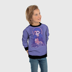 Свитшот детский Sally Face: Violet Halo, цвет: 3D-черный — фото 2