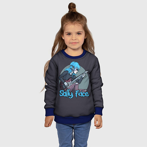 Детский свитшот Sally Face: Rock / 3D-Синий – фото 4