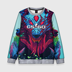 Свитшот детский CS:GO Hyper Beast, цвет: 3D-меланж