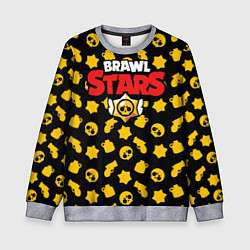 Детский свитшот Brawl Stars: Yellow Style