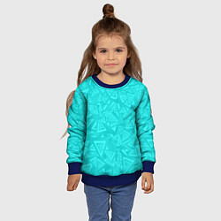 Свитшот детский Абстракция и смволы, цвет: 3D-синий — фото 2