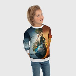 Свитшот детский Good Omens, цвет: 3D-белый — фото 2