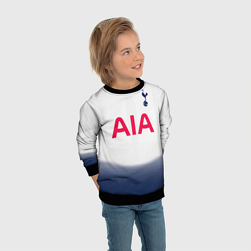 Детский свитшот FC Tottenham: Dele Alli Home 18-19 / 3D-Черный – фото 3