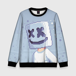 Свитшот детский Marshmello Pixel, цвет: 3D-черный