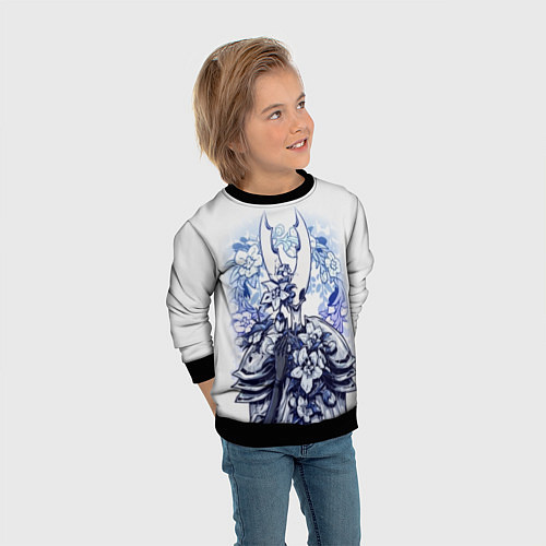 Детский свитшот Hollow Knight / 3D-Черный – фото 3