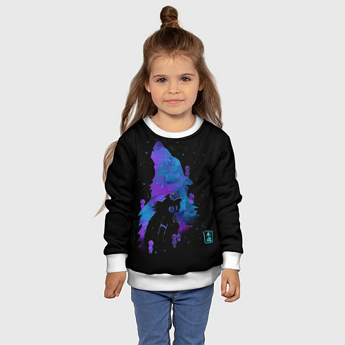 Детский свитшот Мятежный дух севера / 3D-Белый – фото 4