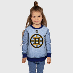 Свитшот детский Boston Bruins: Hot Ice, цвет: 3D-синий — фото 2