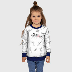 Свитшот детский STRAY KIDS АВТОГРАФЫ, цвет: 3D-синий — фото 2