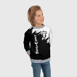 Свитшот детский ЧЁРНЫЙ КЛЕВЕР, цвет: 3D-меланж — фото 2