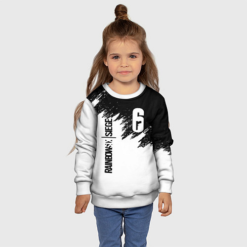 Детский свитшот RAINBOW SIX SIEGE / 3D-Белый – фото 4