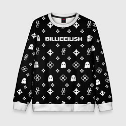 Детский свитшот Billie Eilish: Black Pattern