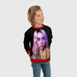 Свитшот детский BILLIE EILISH: Violet Mood, цвет: 3D-красный — фото 2