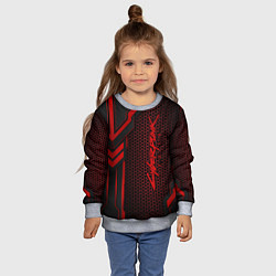 Свитшот детский Cyberpunk 2077, цвет: 3D-меланж — фото 2