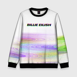 Детский свитшот BILLIE EILISH: White Glitch