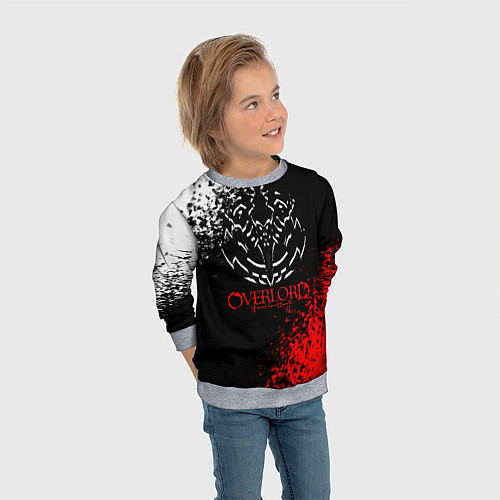 Детский свитшот Overlord / 3D-Меланж – фото 3