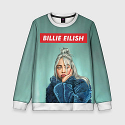 Свитшот детский Billie Eilish, цвет: 3D-белый